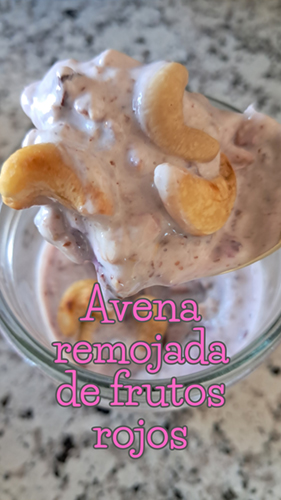 Overnight Oats de Frutos Rojos